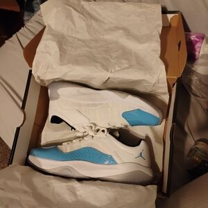 Jordan White and Blue Sneakers for Everyday Comfort